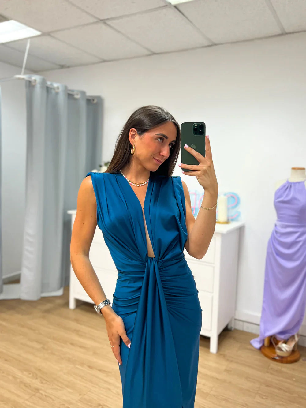 Paloma - Elegantní plisované maxi šaty