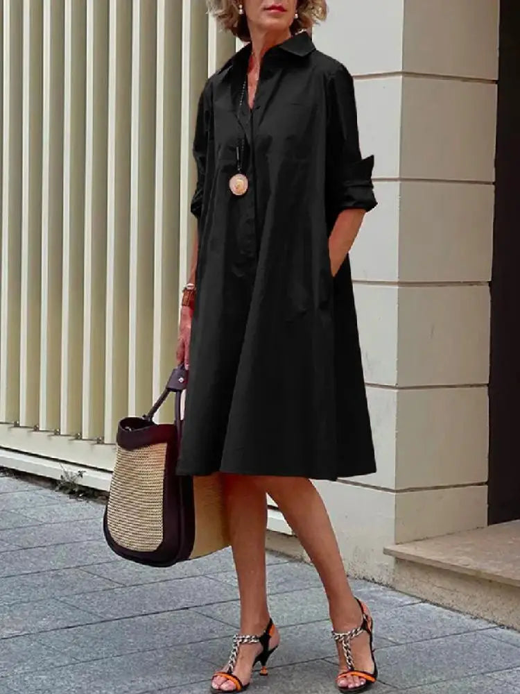 Clio - Robe chemise décontractée pour un style casual et polyvalent