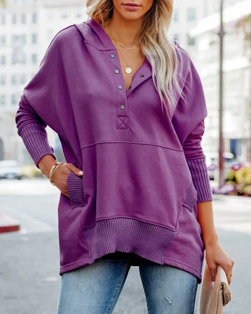 Luna - Suéter con Capucha Oversized Suave y Estilizado para Comodidad Diaria