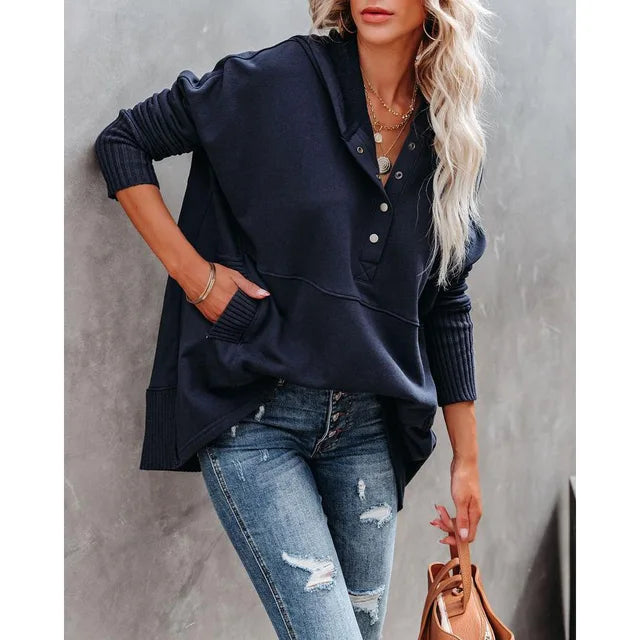 Luna - Suéter con Capucha Oversized Suave y Estilizado para Comodidad Diaria