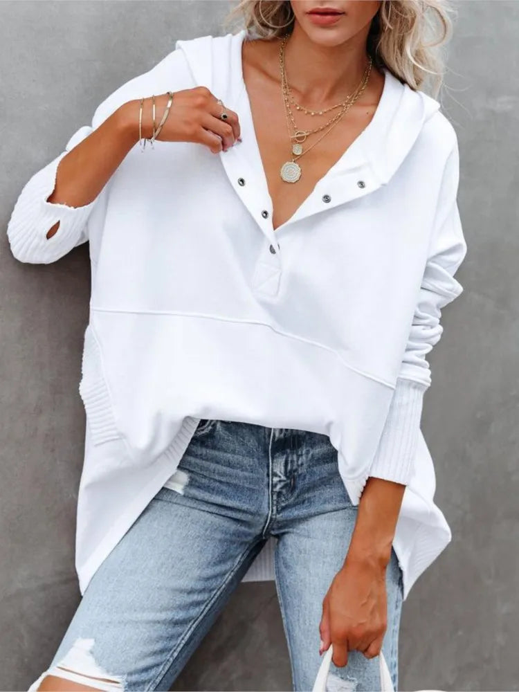 Luna - Suéter con Capucha Oversized Suave y Estilizado para Comodidad Diaria