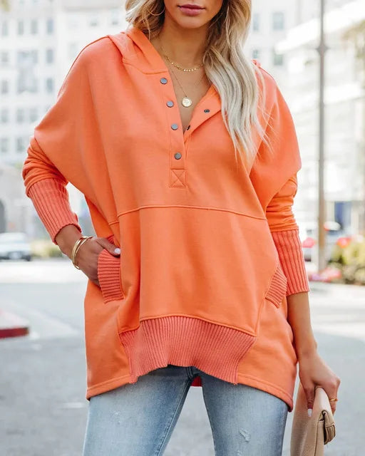 Luna - Suéter con Capucha Oversized Suave y Estilizado para Comodidad Diaria