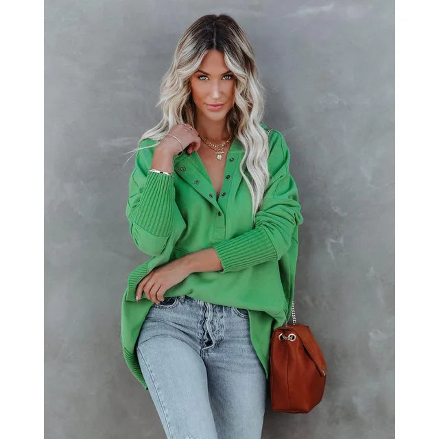 Luna - Suéter con Capucha Oversized Suave y Estilizado para Comodidad Diaria