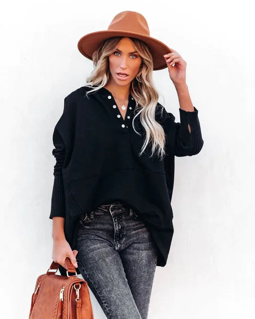 Luna - Suéter con Capucha Oversized Suave y Estilizado para Comodidad Diaria