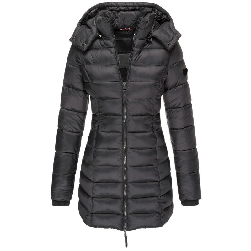 Manteau Marlowe - Veste matelassée à capuche premium pour automne/hiver