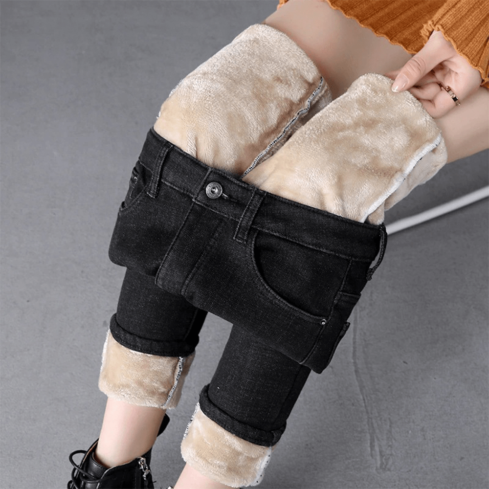 Alannah - Jeans invernali caldi con fodera in pile