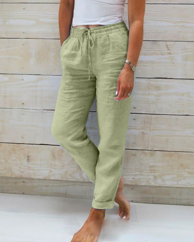 Jenny - Pantaloni leggeri elasticizzati