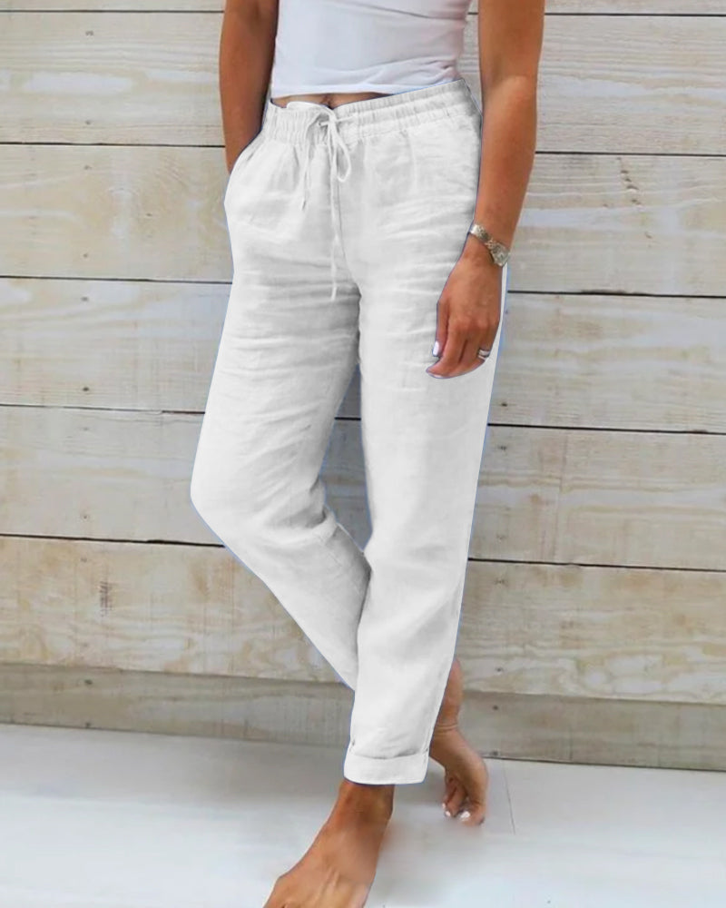 Jenny - Pantaloni leggeri elasticizzati