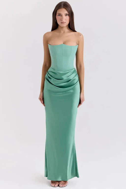 Vera - Robe longue élégante sans bretelles