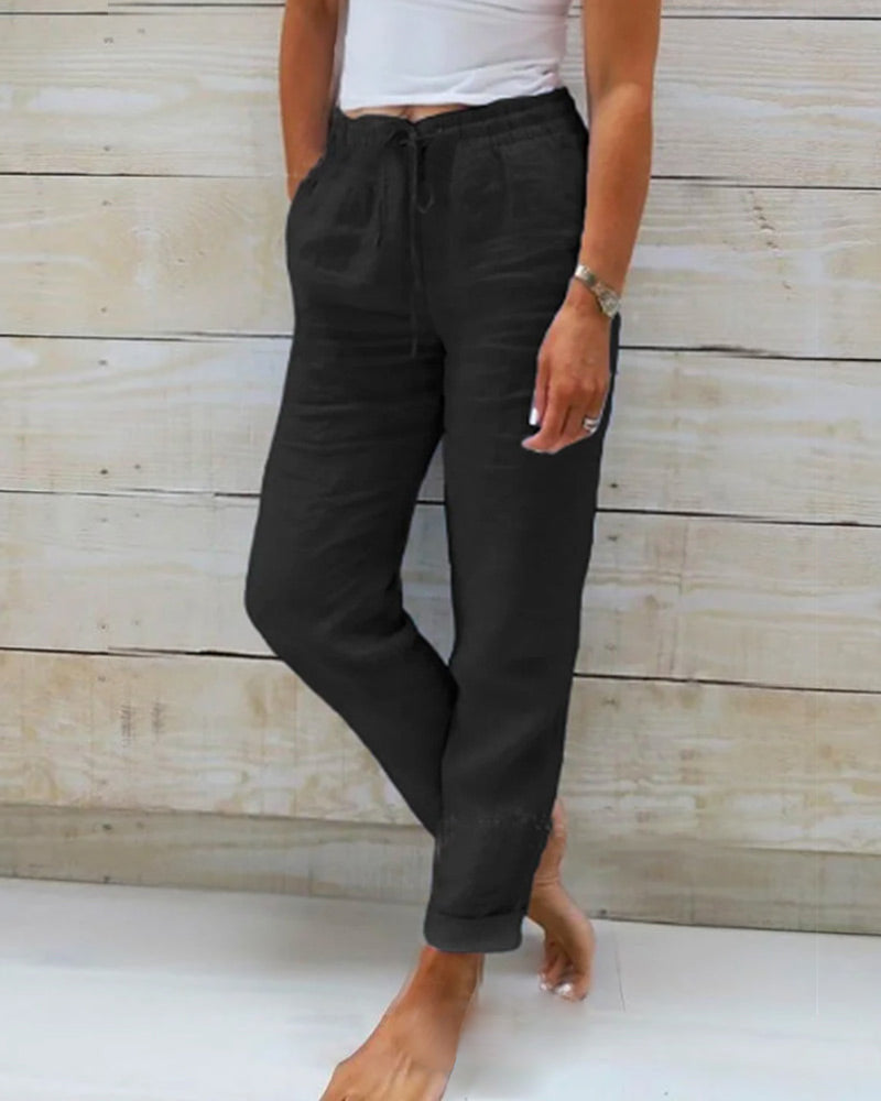 Jenny - Pantaloni leggeri elasticizzati