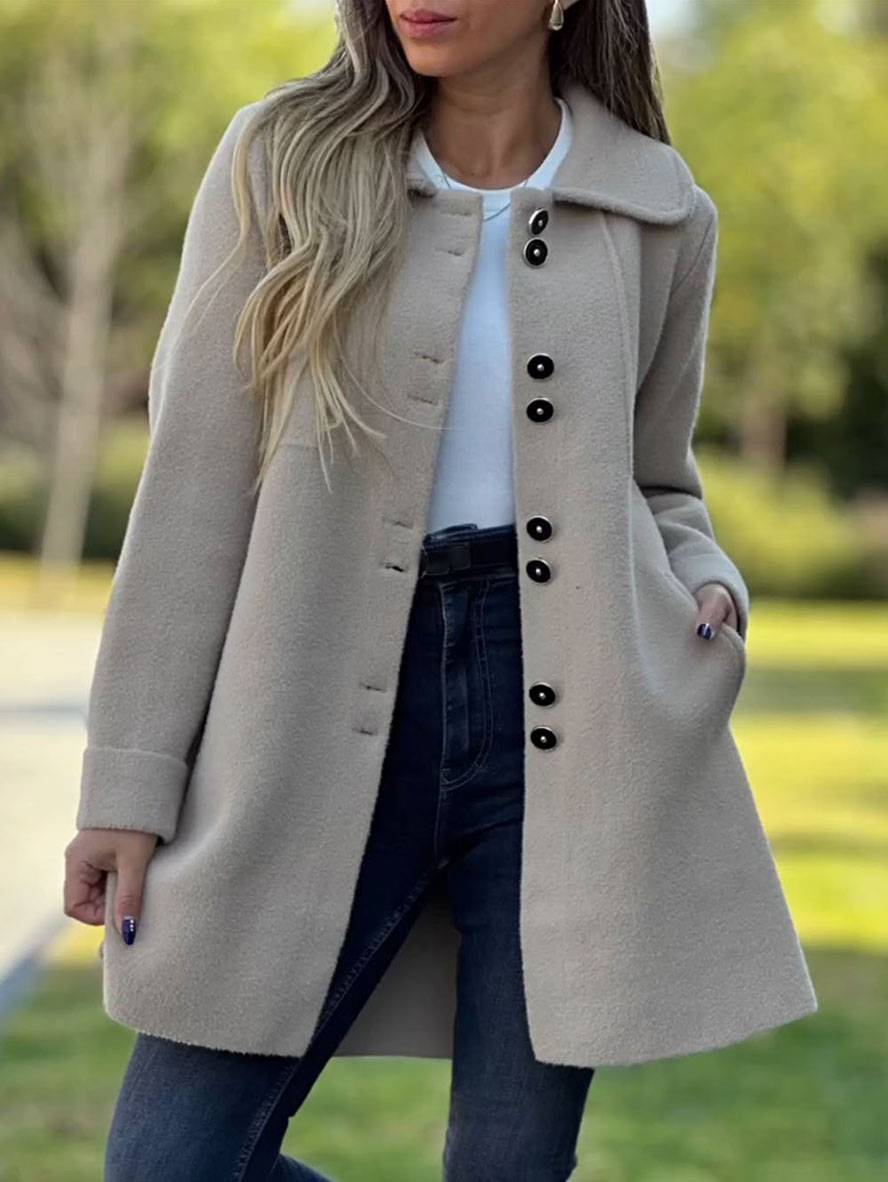 Freya - Elegante cappotto invernale a linea ad A