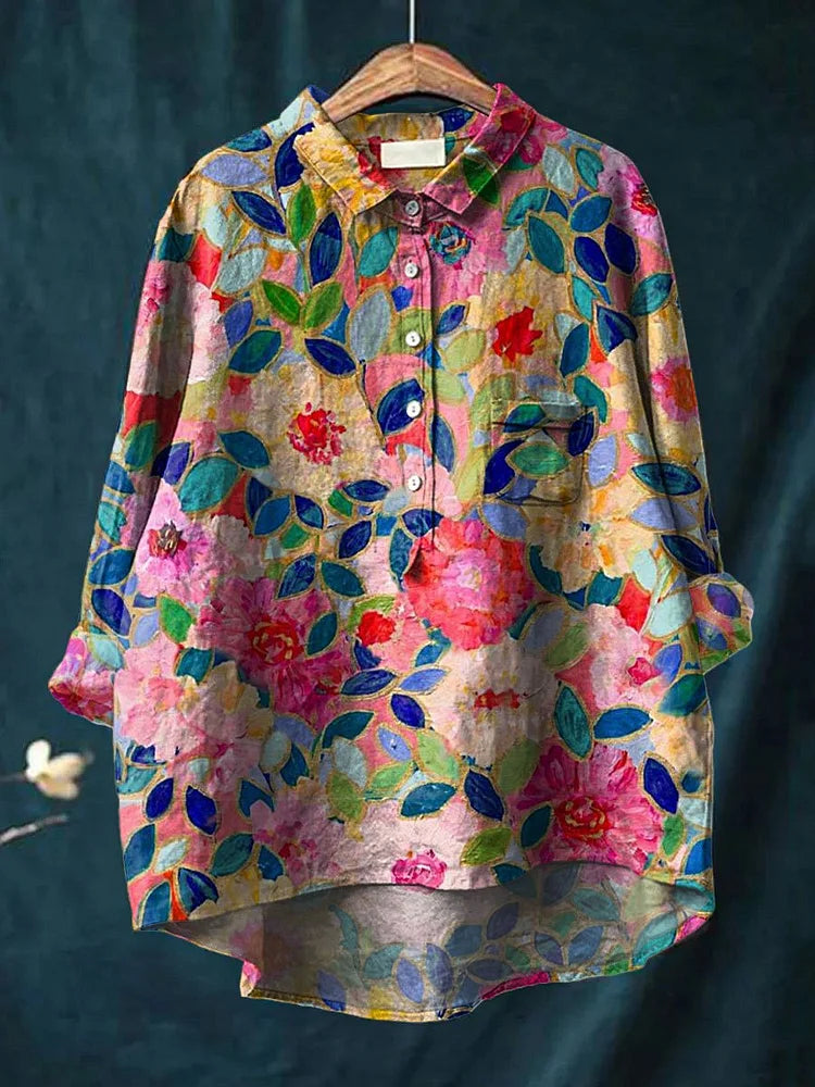 Madison - Blusa con Stampa Vivace (Disponibile in Taglie Forti)