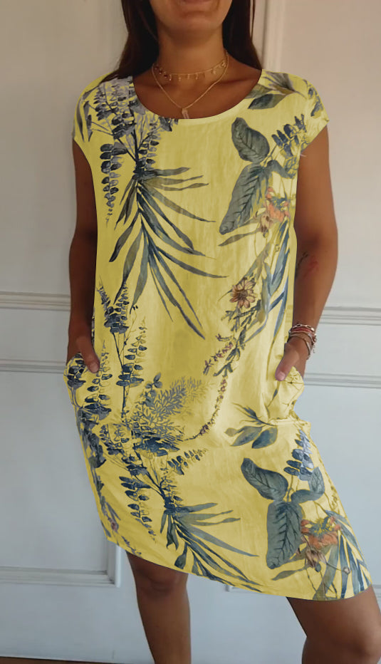 Havana - Vestido de verano estampado de corte relajado