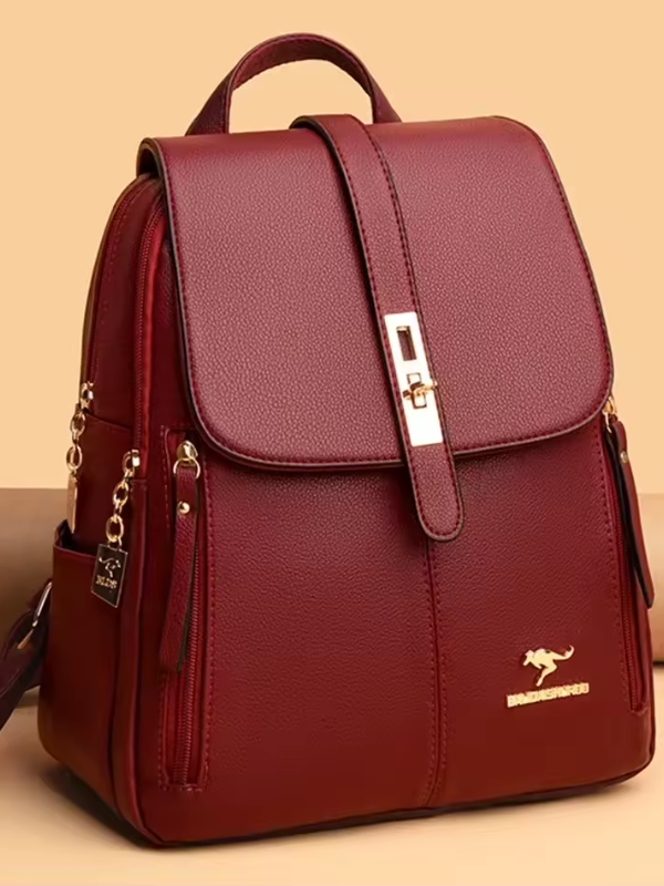 Nova - Zaino in pelle PU antifurto con protezione RFID e design elegante