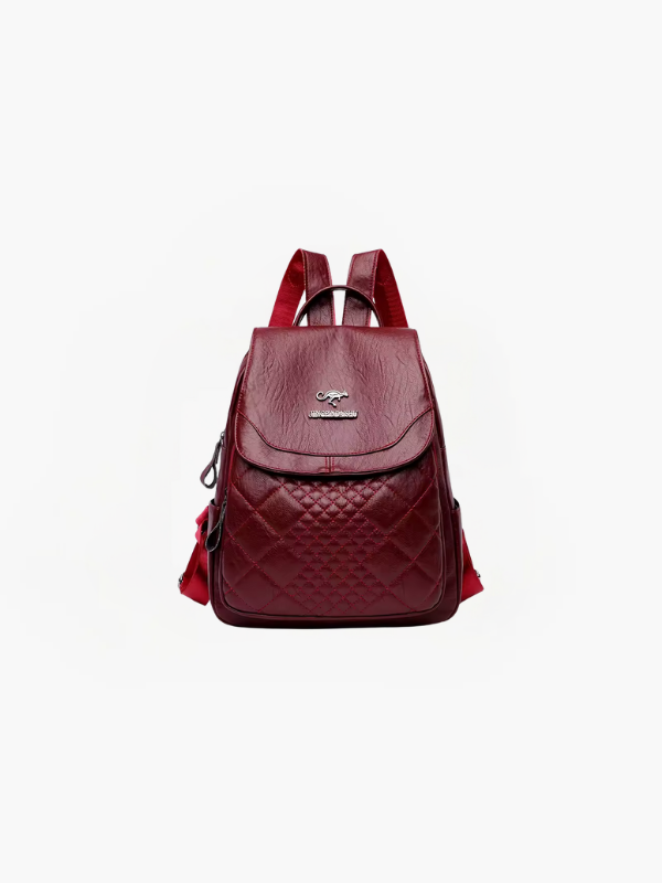 Luna - Mochila de cuero PU antirrobo con protección RFID y diseño elegante