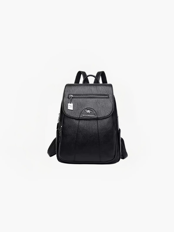 Ayla - Mochila de cuero PU antirrobo con protección RFID y diseño elegante