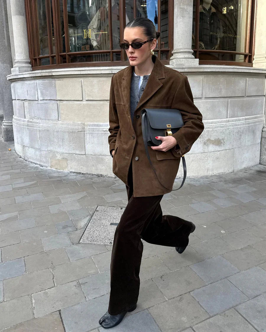 Tessa - Cappotto Oversize Stile Classico (Disponibile in Taglie Forti)