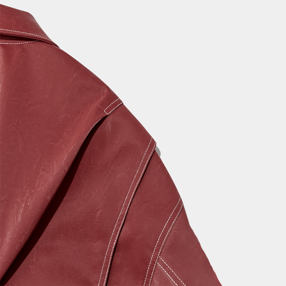 Amari - Chaqueta de cuero oversize
