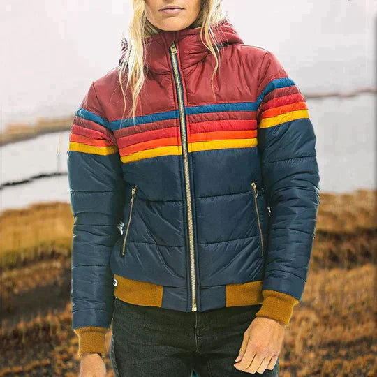 Yvonne - Parka Retrò con Cappuccio in Pelliccia Sintetica Elegante e Caldo