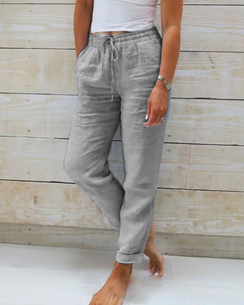 Jenny - Pantaloni leggeri elasticizzati