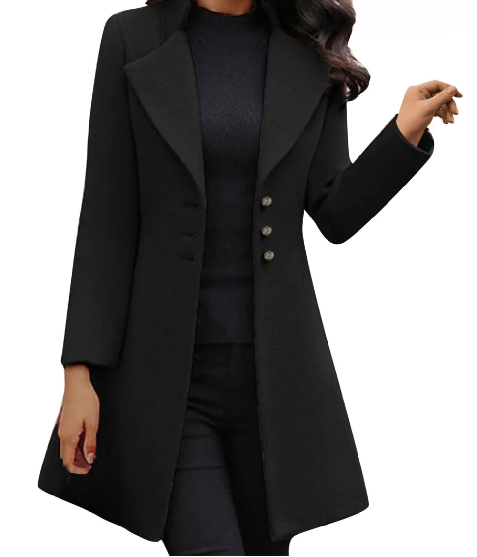 Audrina - Cappotto italiano con maniche lunghe