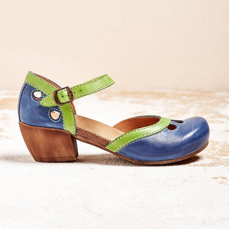 Nova - Sandalias cómodas con tacones bajos