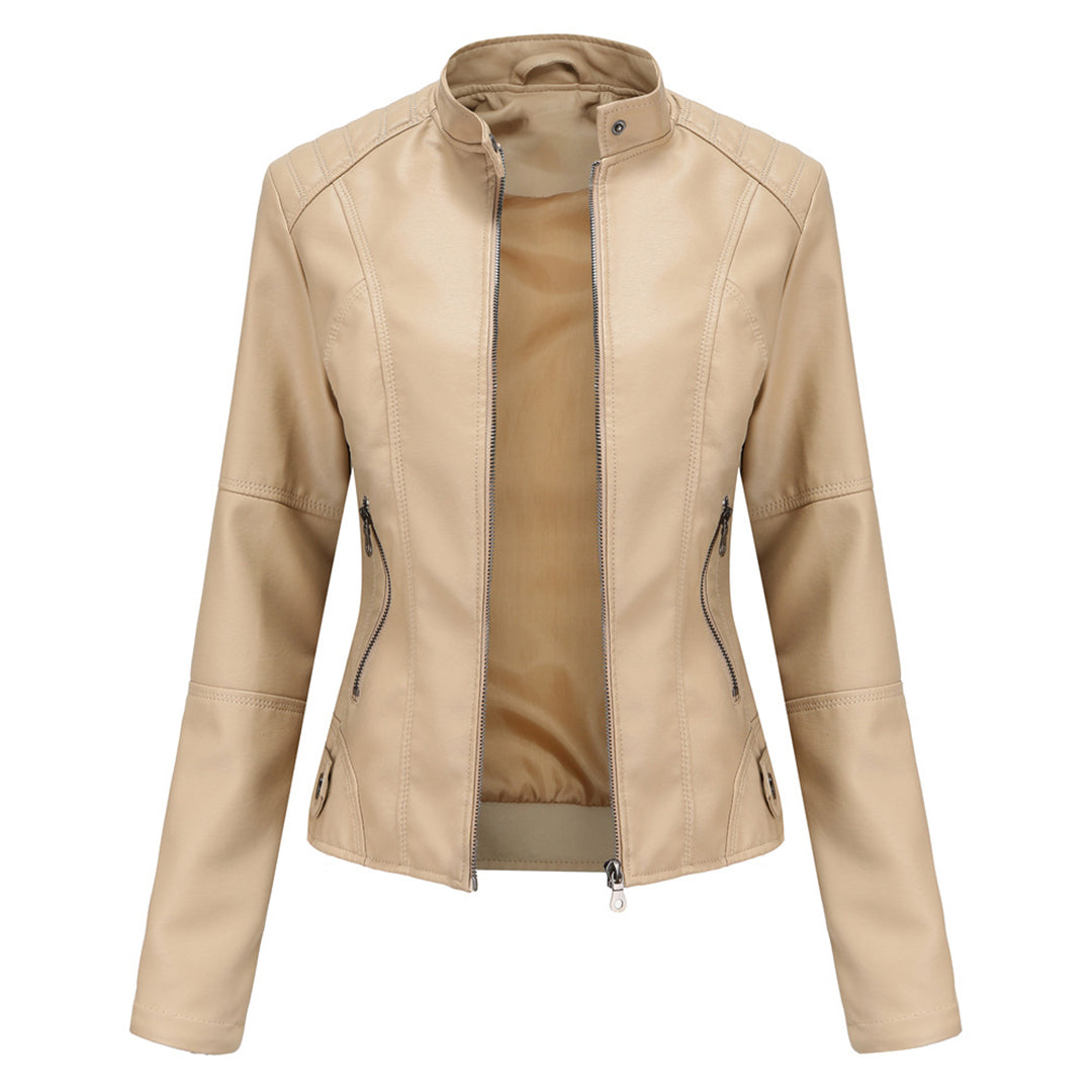 Audrey - Veste en cuir cintrée