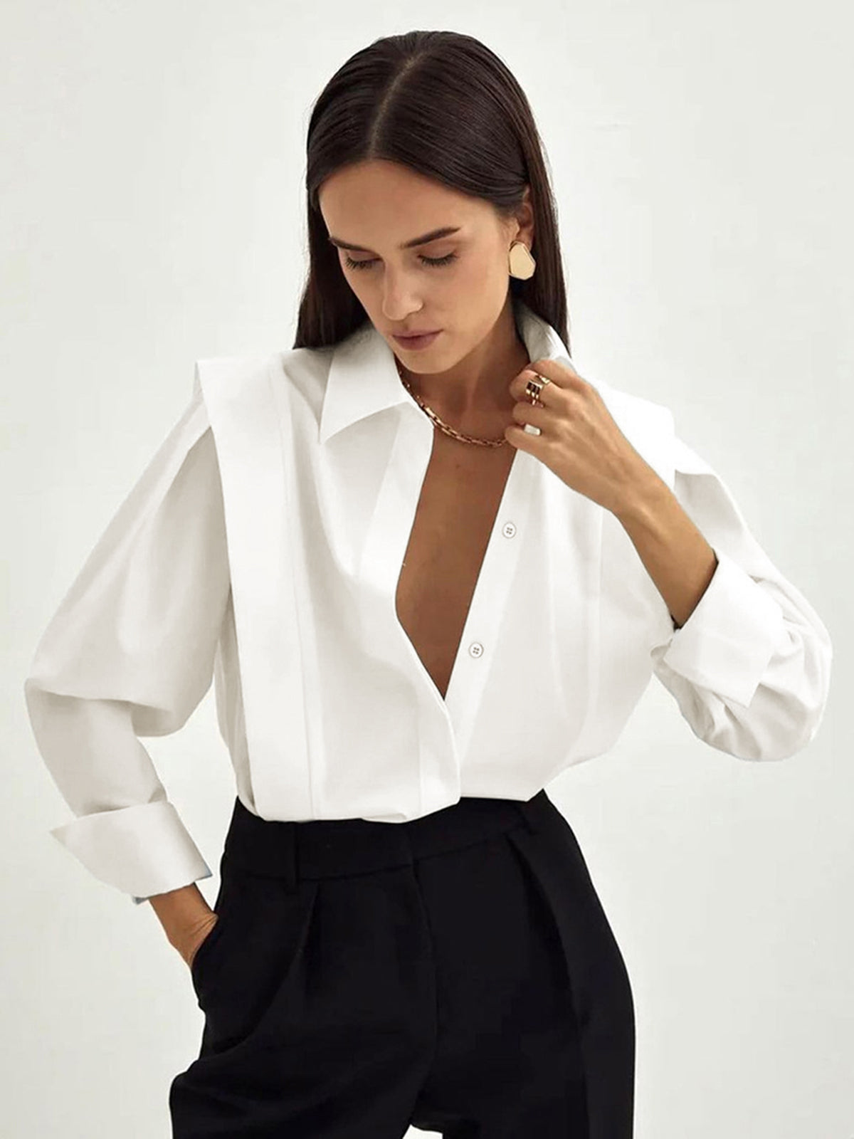 Kiara - Camisa elegante abotonada