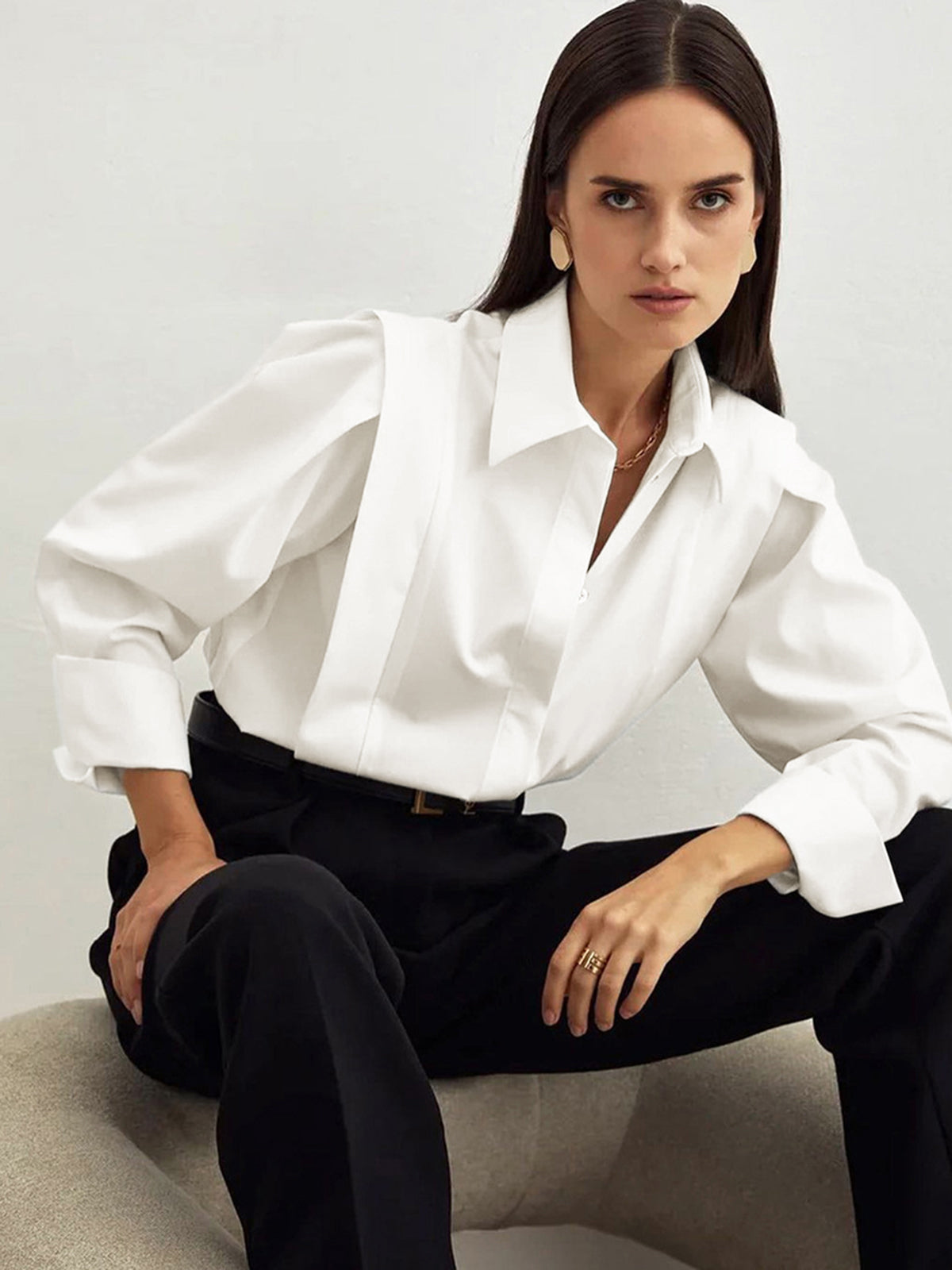 Kiara - Camisa elegante abotonada