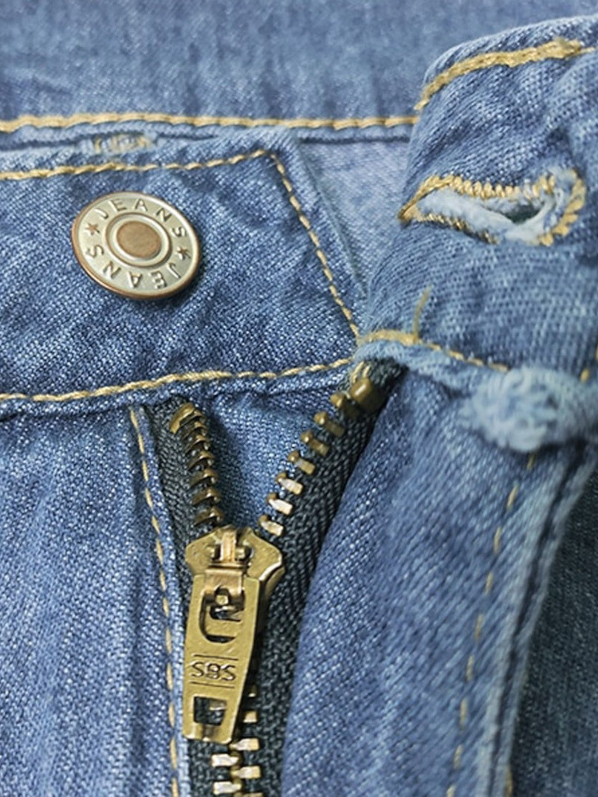 Phoebe - Jeans in denim a vita alta e gamba larga