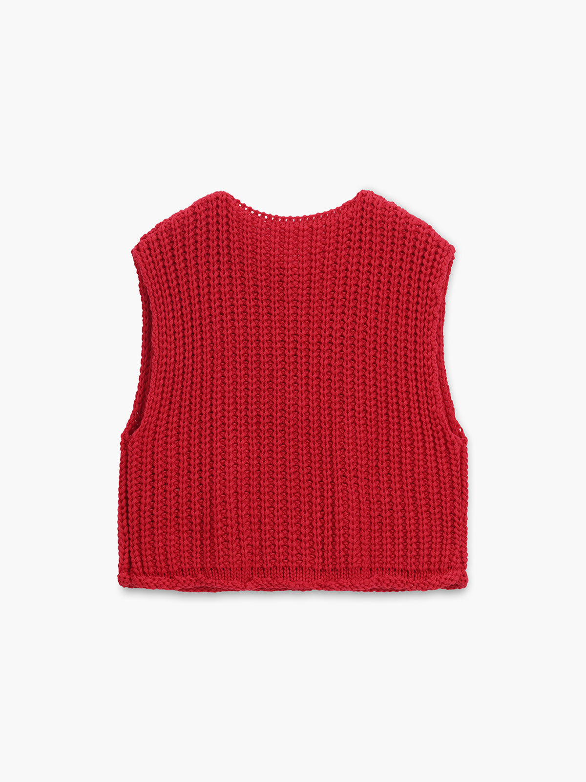 Delphine - Chaleco de punto cómodo con botones, casual, mezcla de algodón