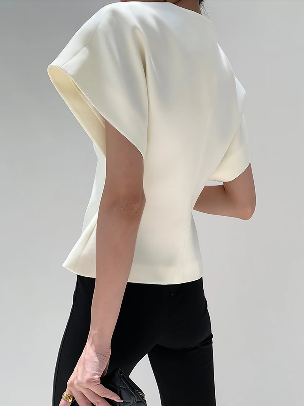 Callie - Blusa con scollo a V e bottoni