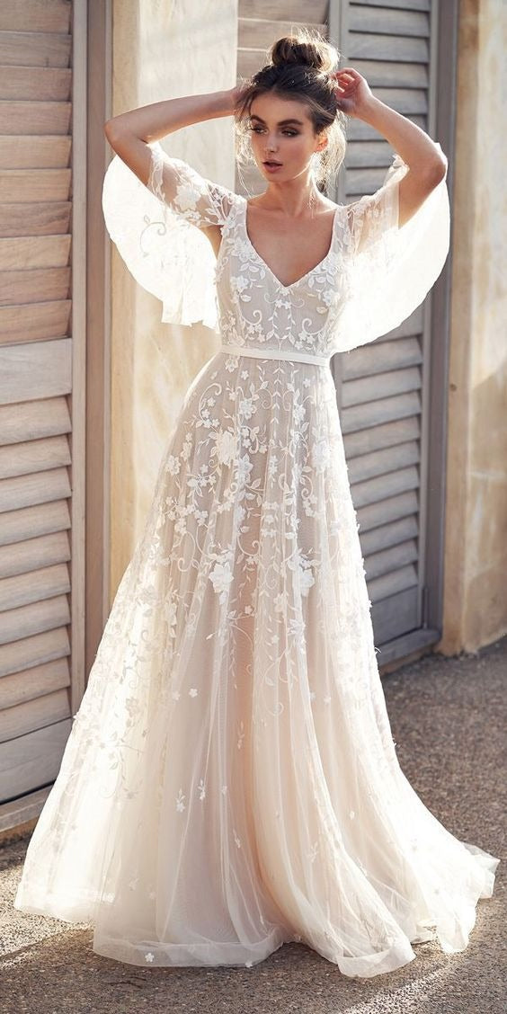 Eliza - Abito lungo elegante a fiori per l'estate e occasioni formali