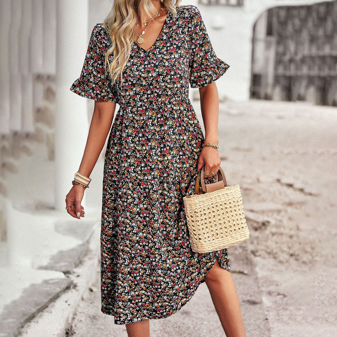 Magnolia - Abito Midi Floreale Boho