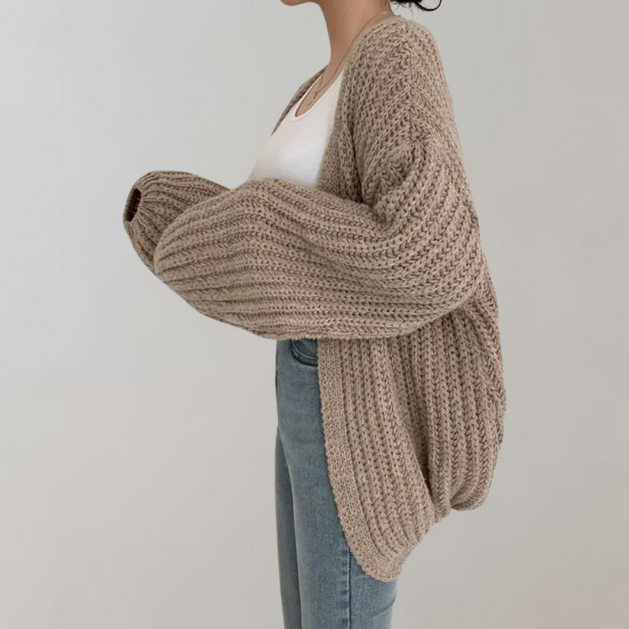Savannah - Cardigan oversize en maille épaisse