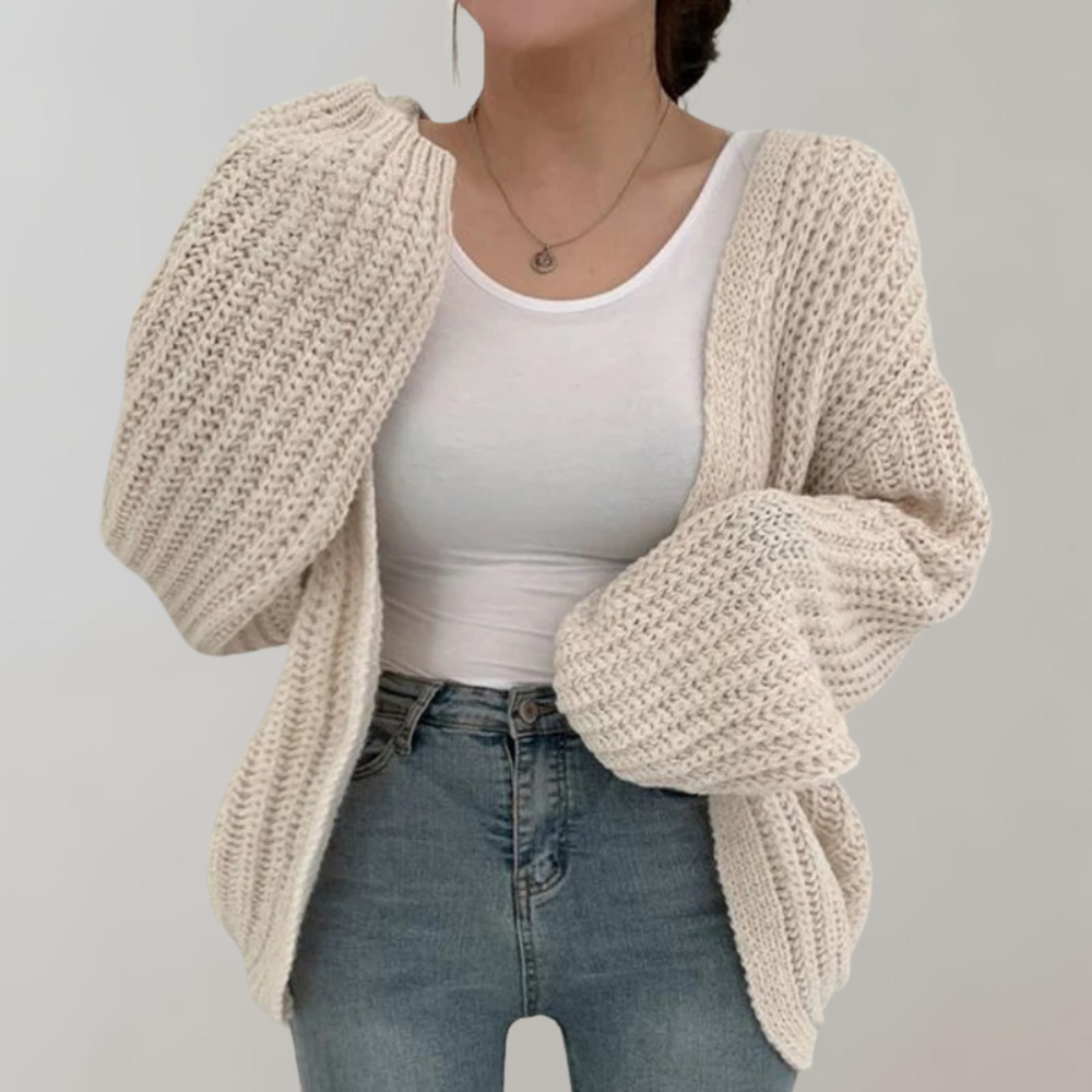 Savannah - Cardigan oversize en maille épaisse