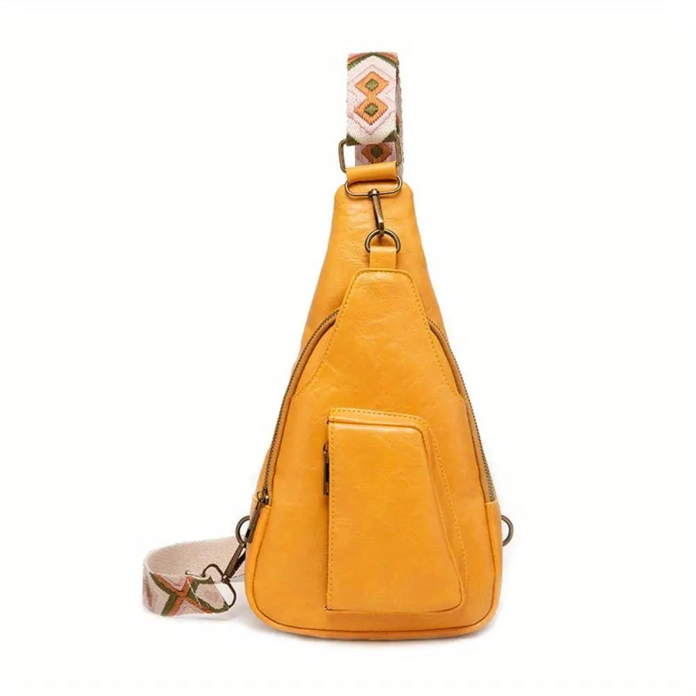 Mackenzie - Borsa a tracolla vintage con cinturino geometrico