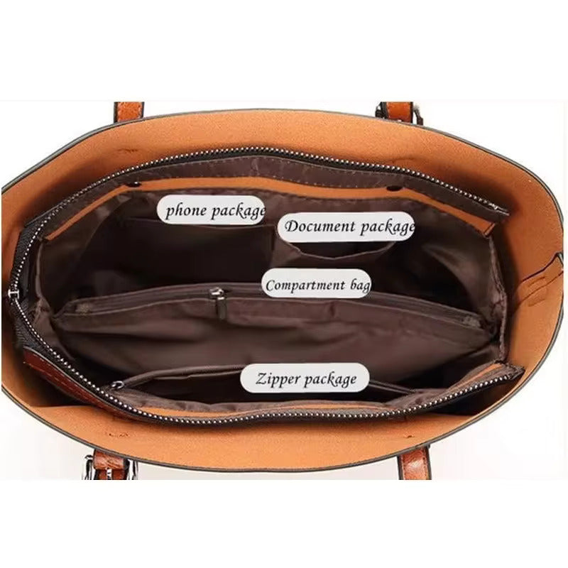 Amara - Bolso elegante de cuero vegano para uso diario