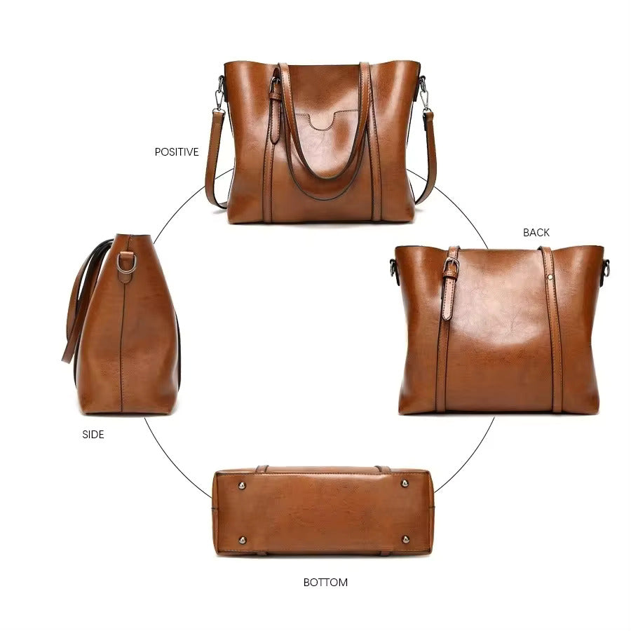 Amara - Bolso elegante de cuero vegano para uso diario