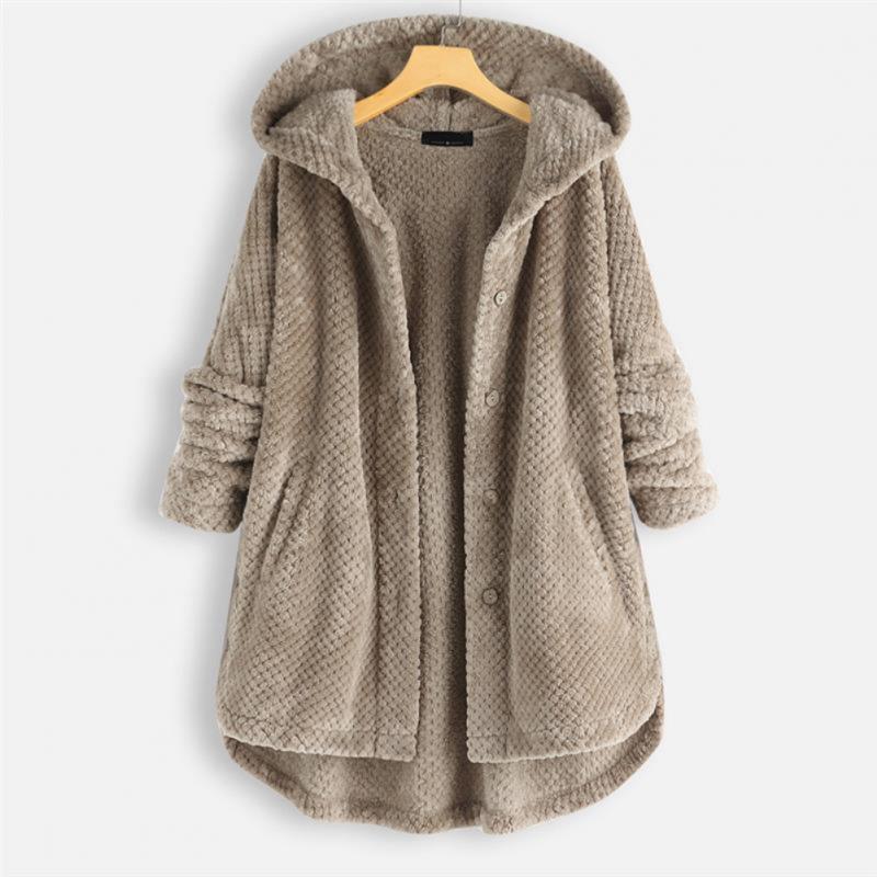 Jada - Cappotto con cappuccio e bottoni