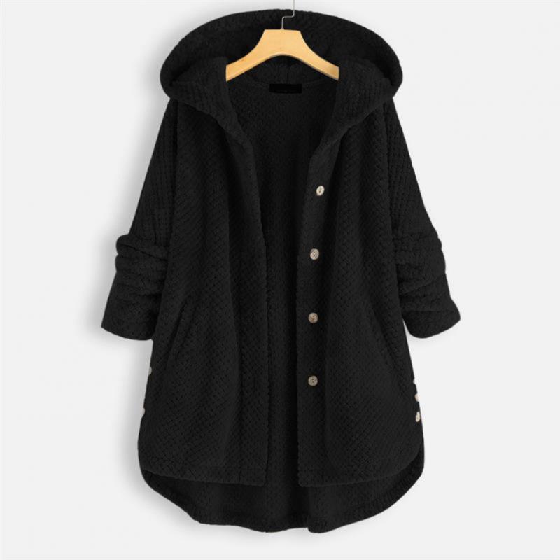 Jada - Cappotto con cappuccio e bottoni