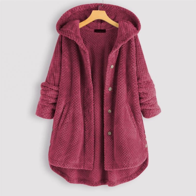 Jada - Cappotto con cappuccio e bottoni