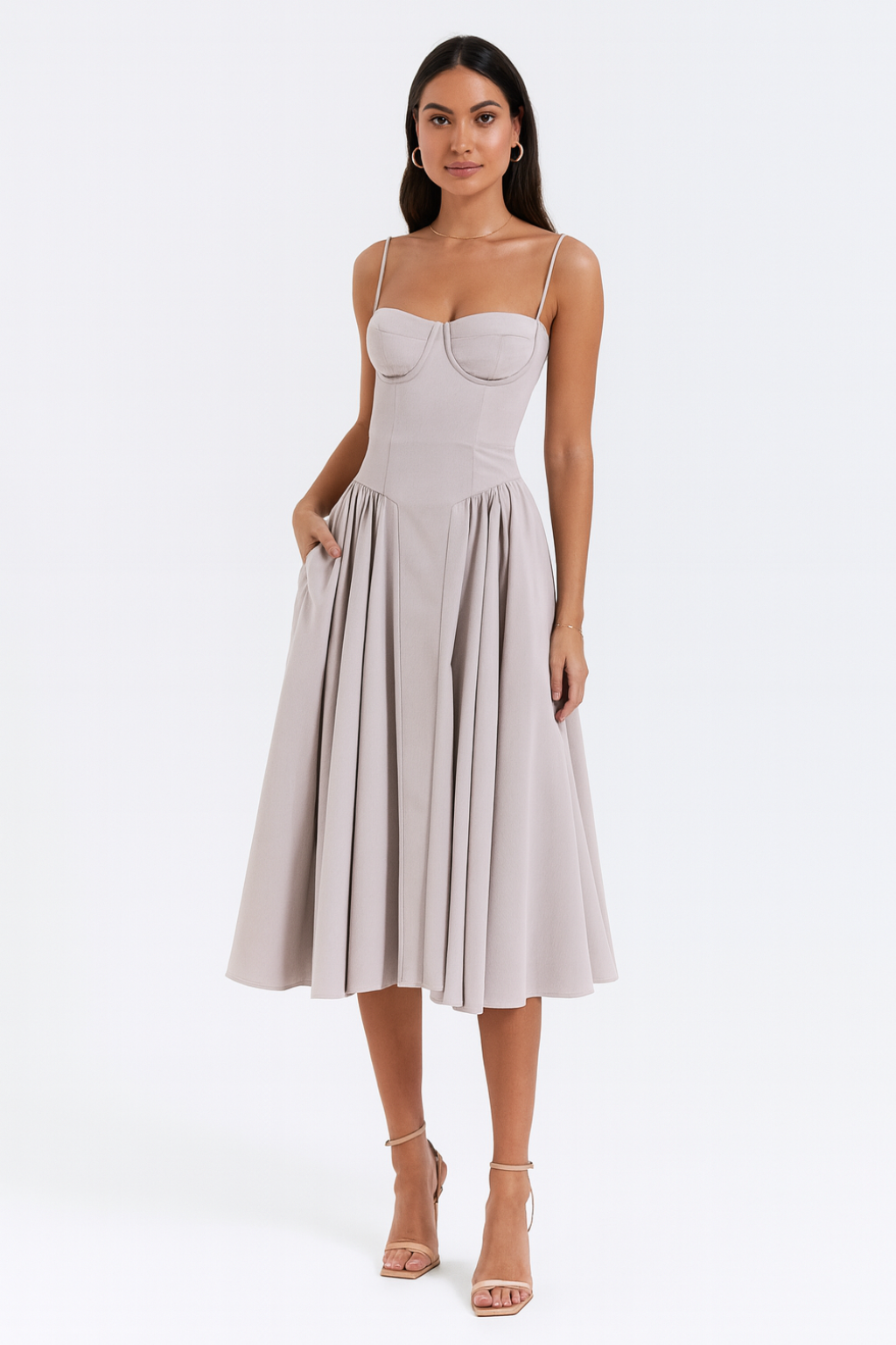 Isabel - Abito Midi con Corsetto