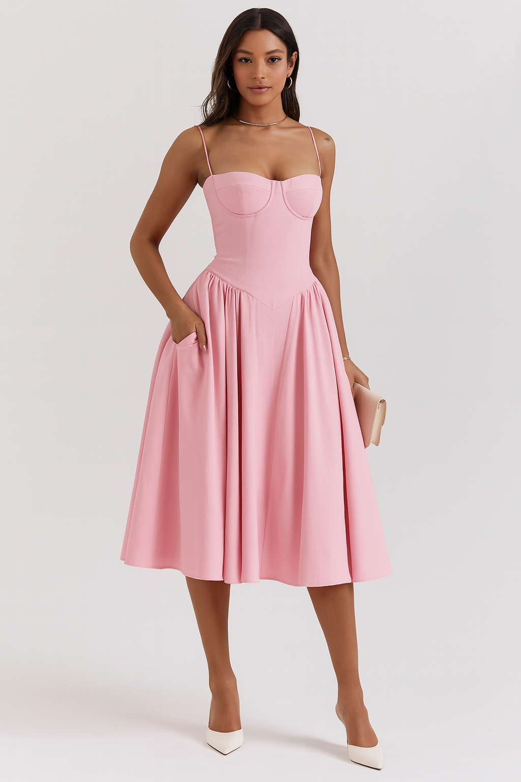 Isabel - Abito Midi con Corsetto
