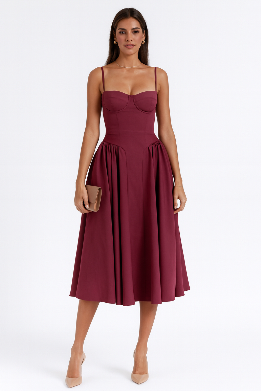 Isabel - Abito Midi con Corsetto