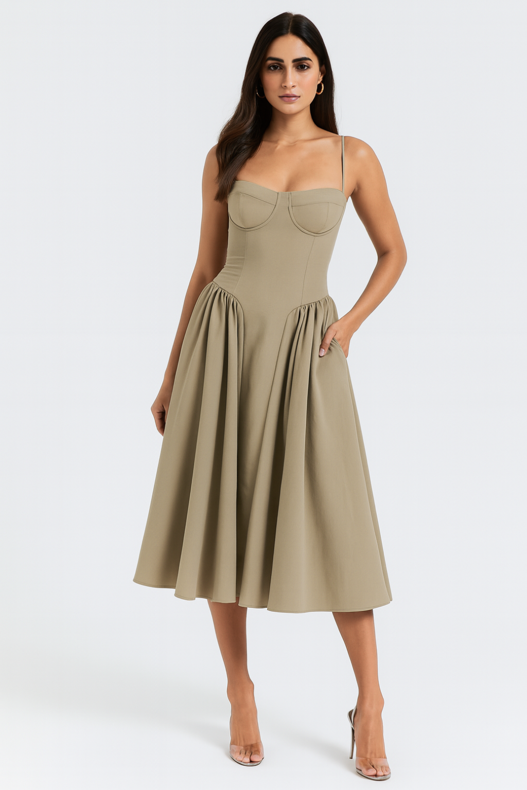 Isabel - Abito Midi con Corsetto
