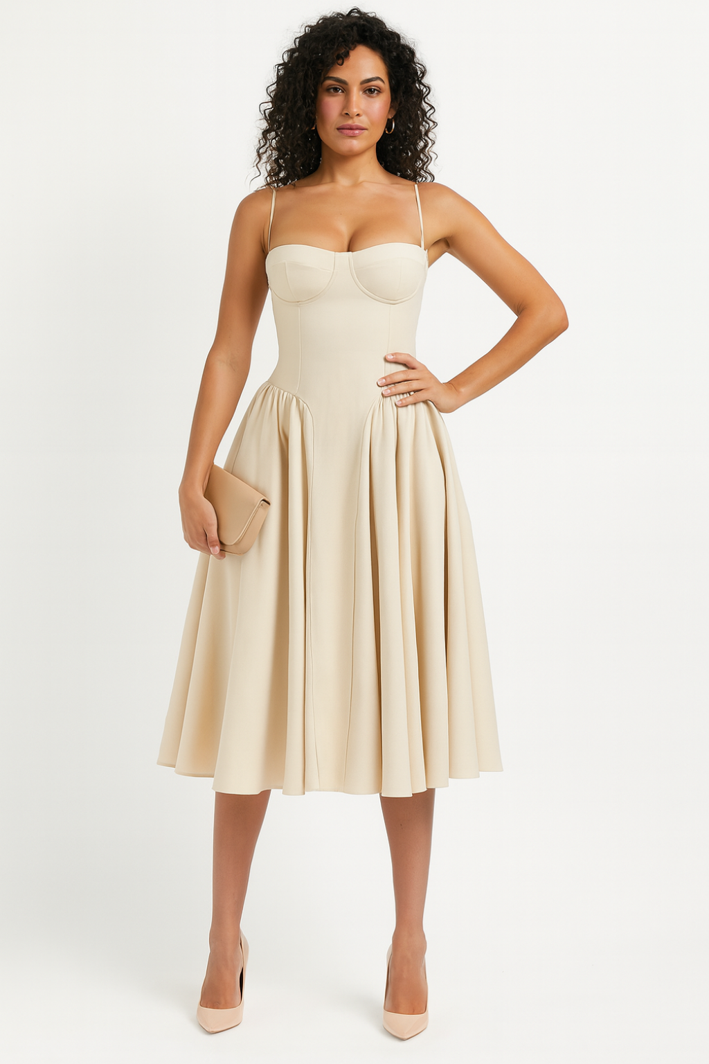 Isabel - Abito Midi con Corsetto