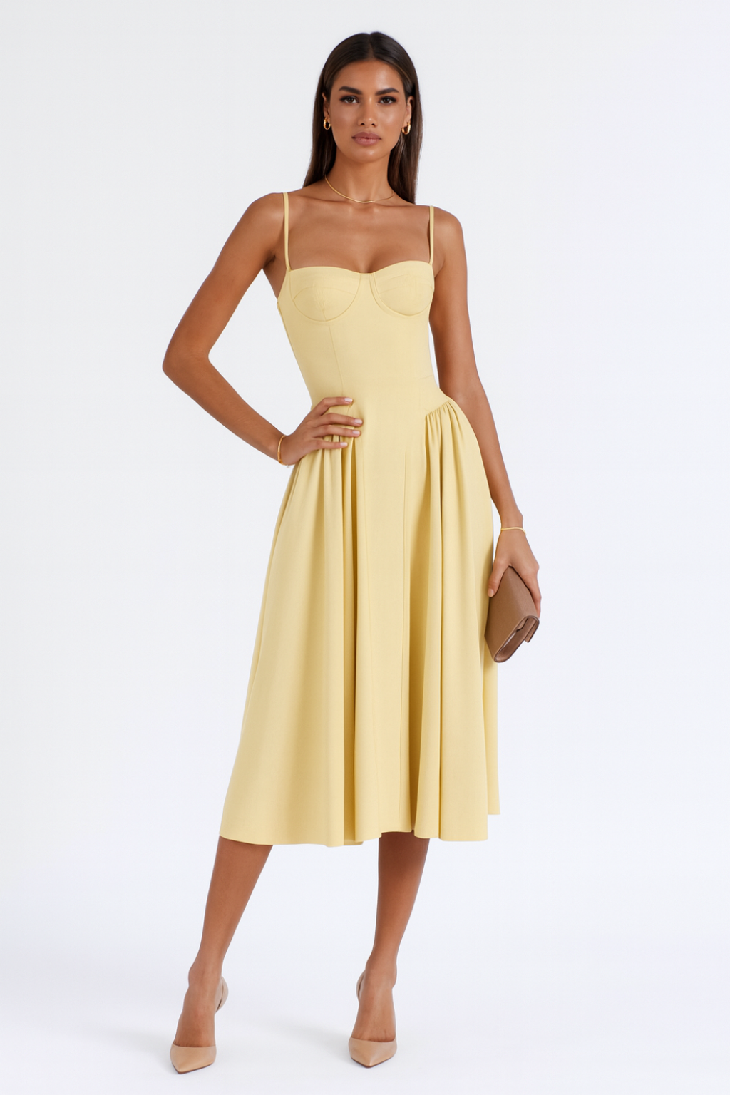 Isabel - Abito Midi con Corsetto