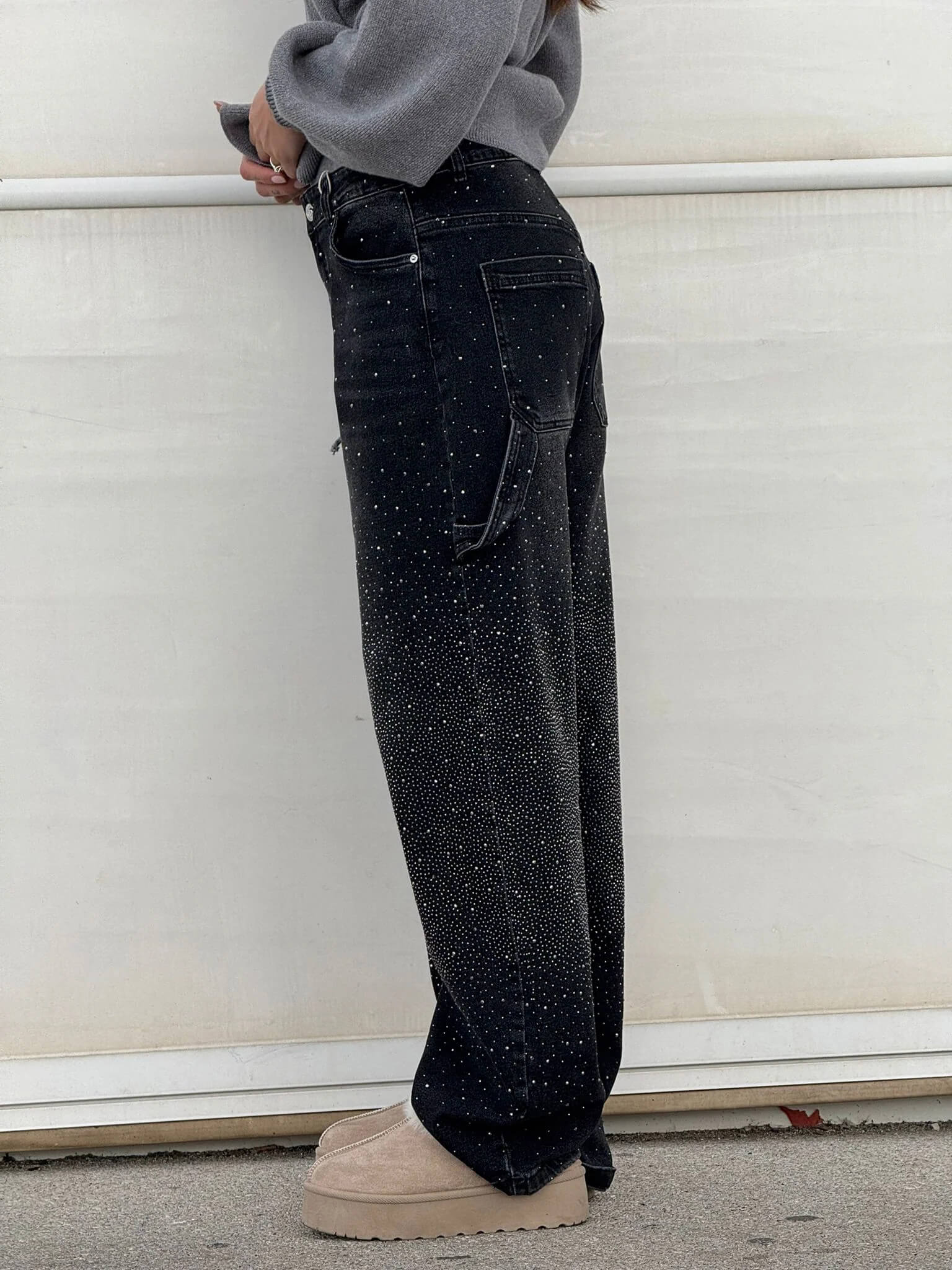 Rafaela - Jeans Diamond con Vestibilità Balloon e Dettagli Scintillanti