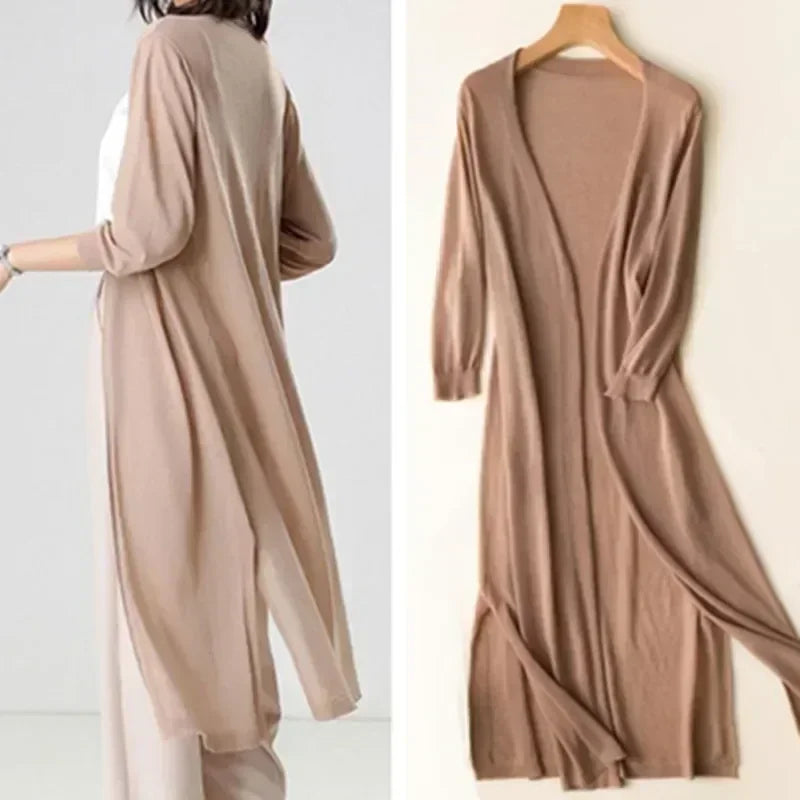 Rosaline - Cardigan lungo leggero
